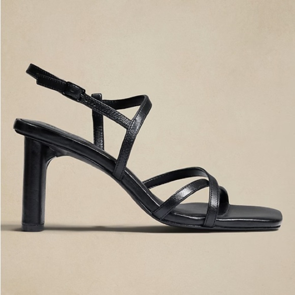 Elegant Black Strappy Heels